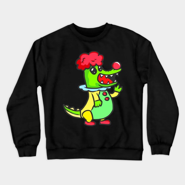 Crocodile animal motif alligator animal welfare for children Crewneck Sweatshirt by KK-Royal